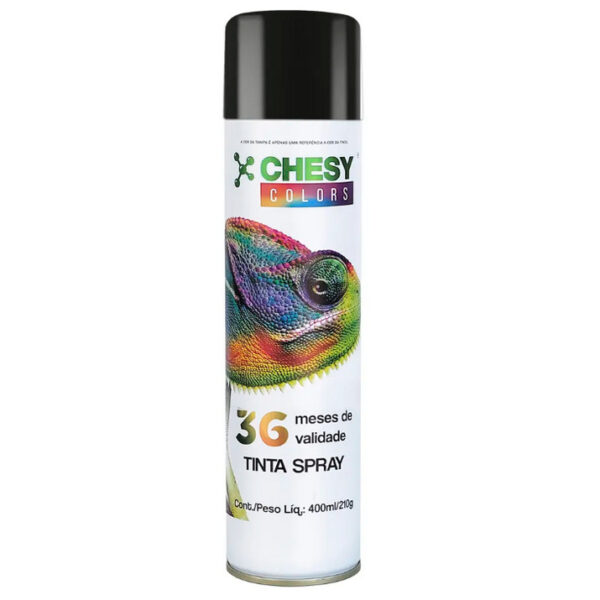 TINTA SPRAY UG PRETO BRILHANTE 210G/400ML